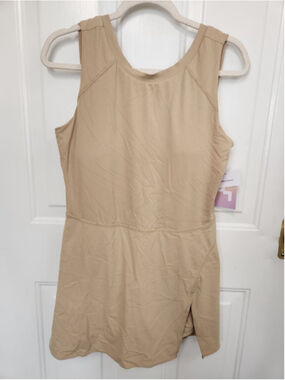 JoyLab Game Day High Neck Low Back Active Dress JoyLab Gold